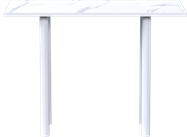 Pluto Rectangular Bar Table - White Frame